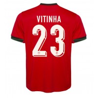 Camiseta Portugal Vitinha #23 Primera Equipación Replica Eurocopa 2024 mangas cortas